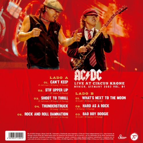 beskyttelse Effektiv Fugtighed AC/DC - Live at Circus Krone 2003 Vol. 1 - Mundo Vinyl