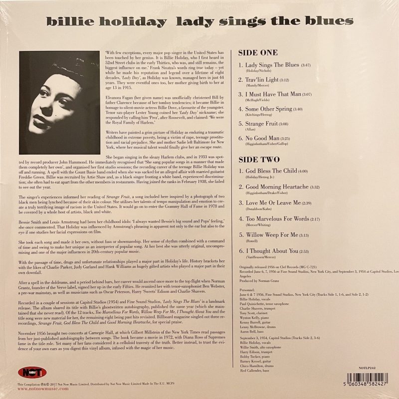 Billie Holiday - Lady Sings The Blues (Blue Vinyl)