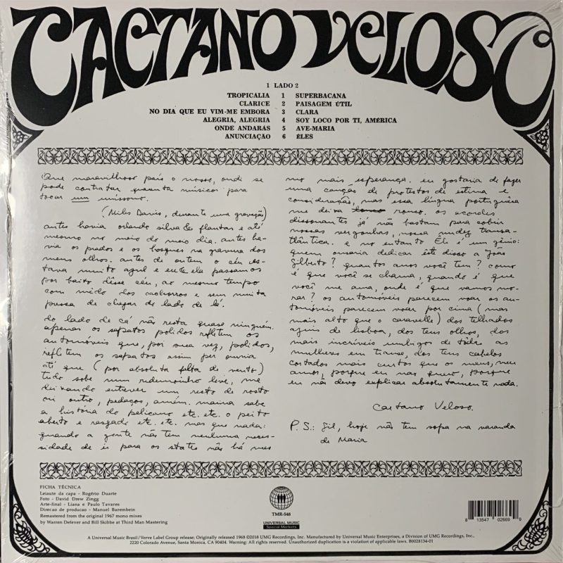 Caetano Veloso - 1968 (Tropicália)