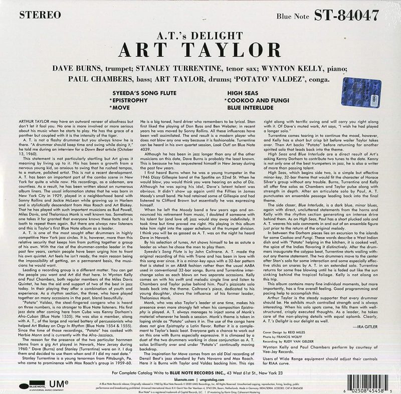 Art Taylor - A.T.'s Delight (Blue Note Classic Vinyl Edition)