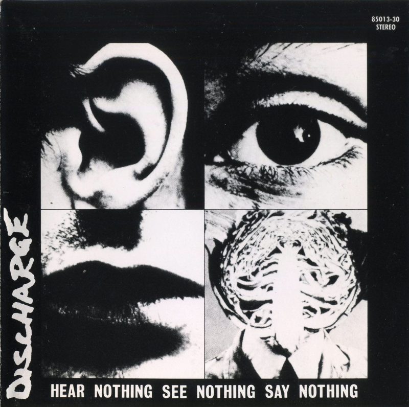 Discharge - Hear Nothing See Nothing Say Nothing (Clear & Black Splatter Vinyl)