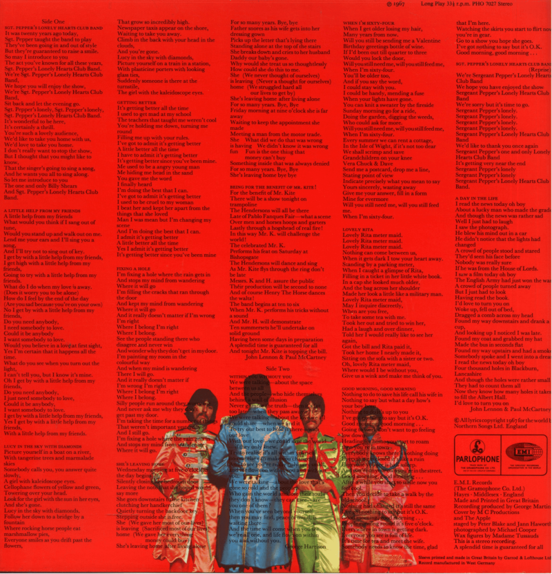 Beatles - Sgt. Pepper's Lonely Hearts Club Band