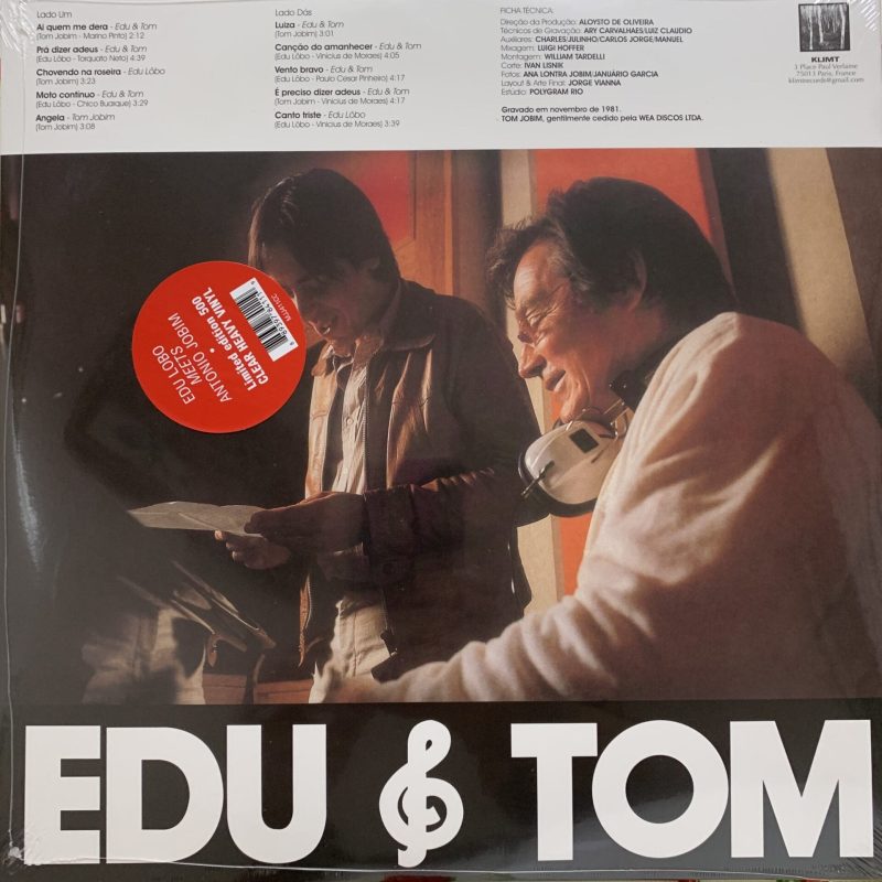 Edu Lobo e Tom Jobim - Edu & Tom (Clear Vinyl)