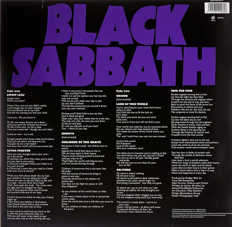 Black Sabbath - Master Of Reality