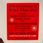 Madonna - Who's That Girl (Red Vinyl)