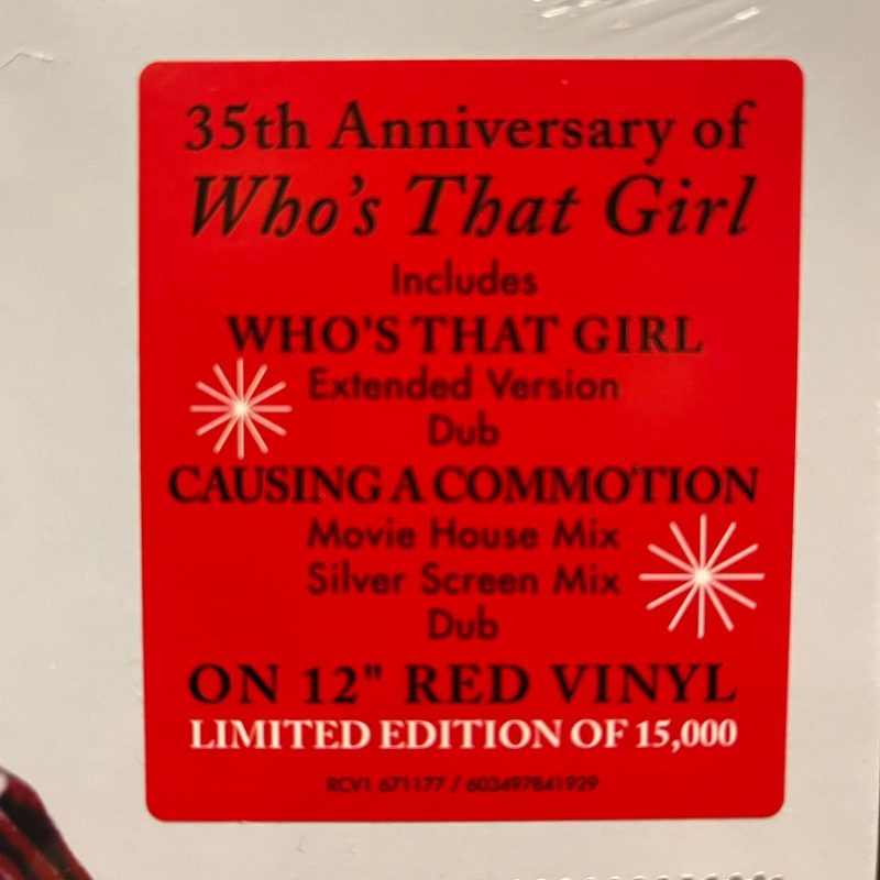 Madonna - Who's That Girl (Red Vinyl)