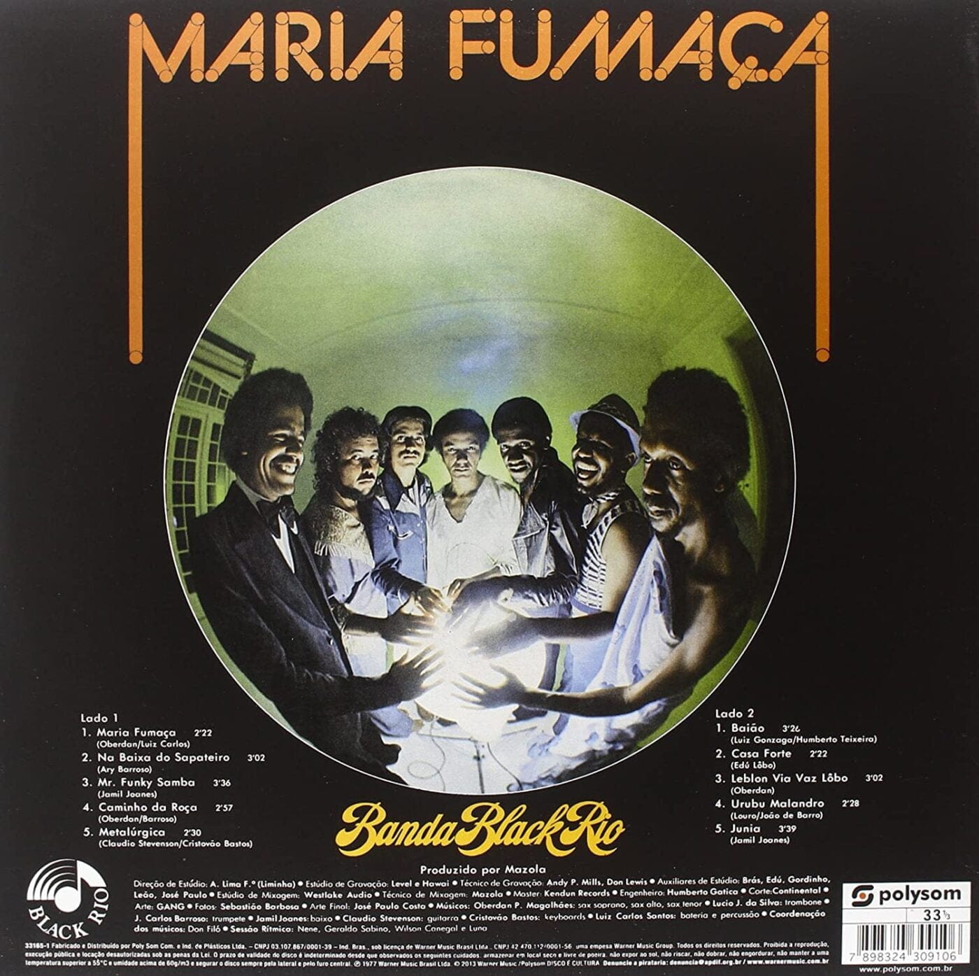 Banda Black Rio Maria Fumaça Mundo Vinyl Banda Black Rio Maria Fumaça Mundo Vinyl