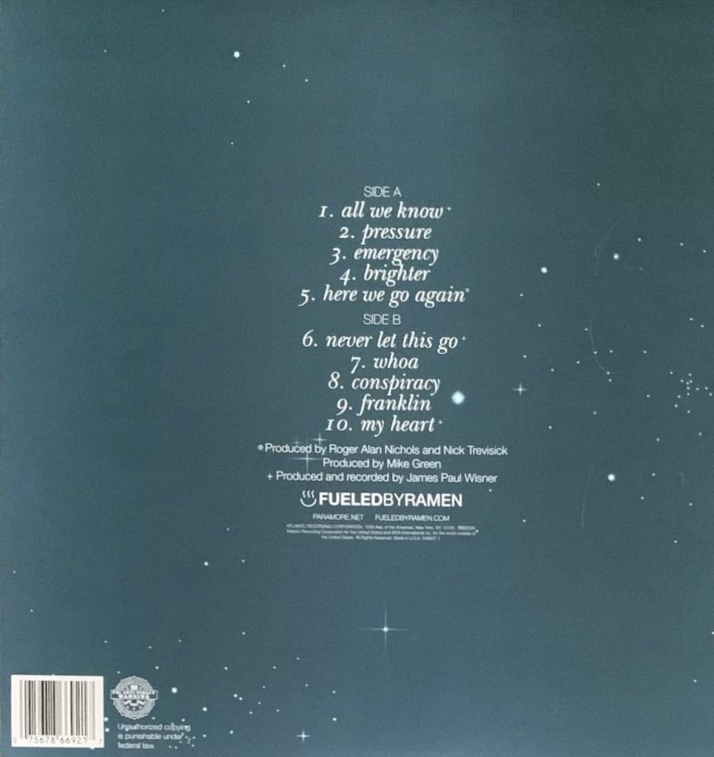 Paramore - All We Know Is Falling (Limited Edition Silver Vinyl)