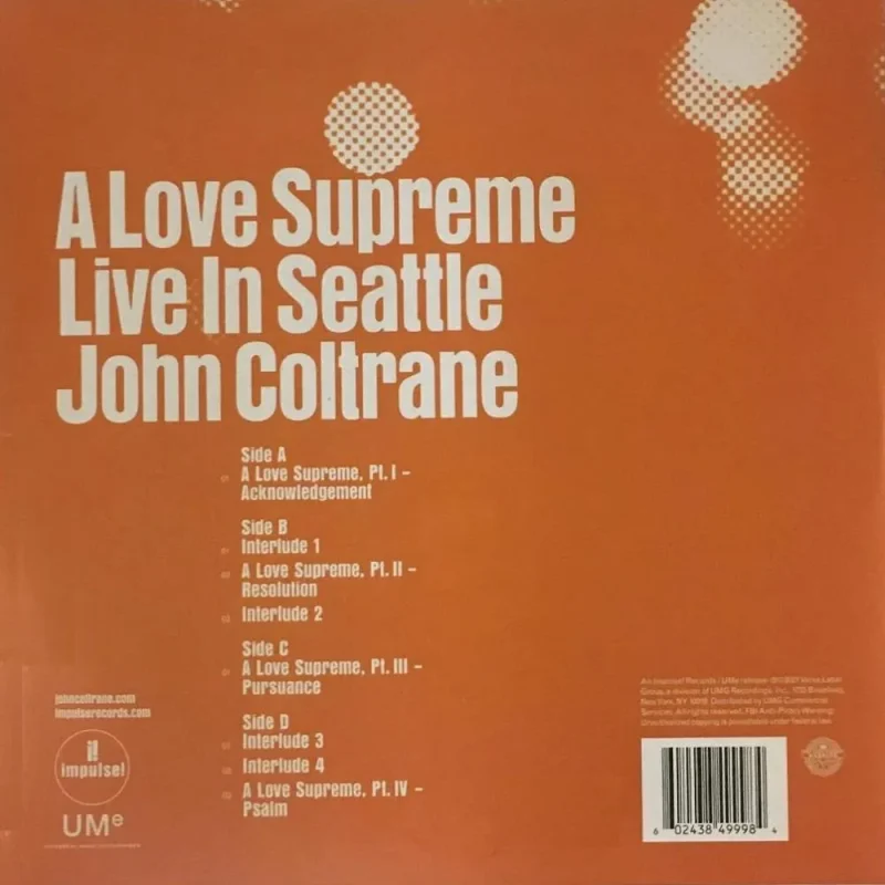 John Coltrane - A Love Supreme Live in Seattle
