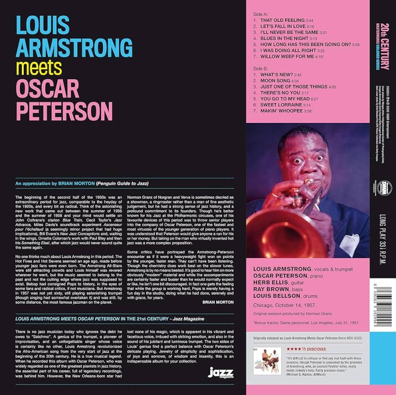 Louis Armstrong & Oscar Peterson - Louis Armstrong meets Oscar Peterson (Yellow Vinyl)