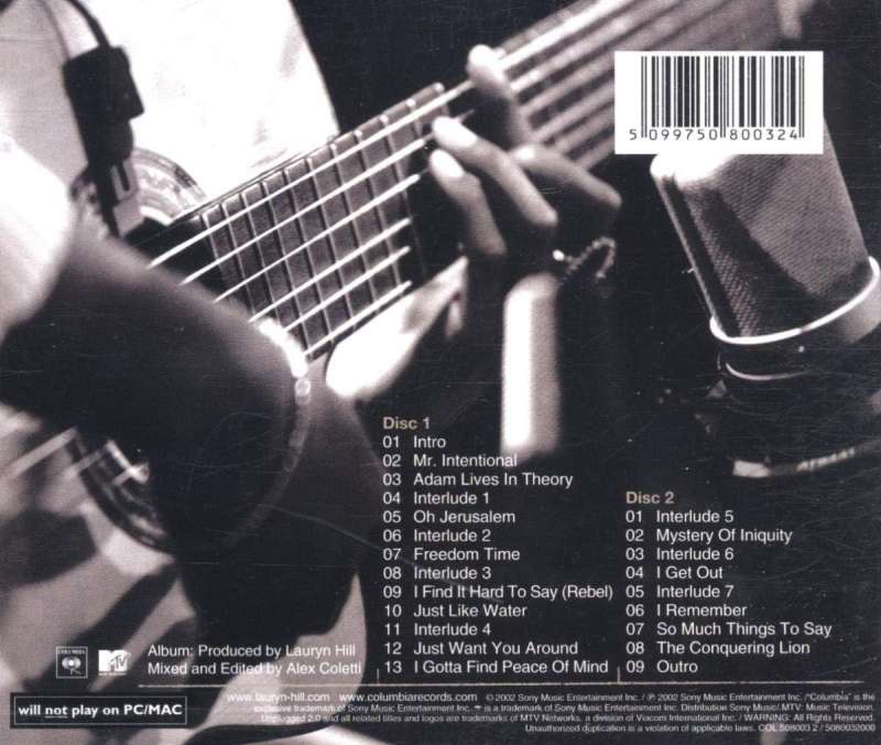 Lauryn Hill - MTV Unplugged Nº 2.0 (Duplo)