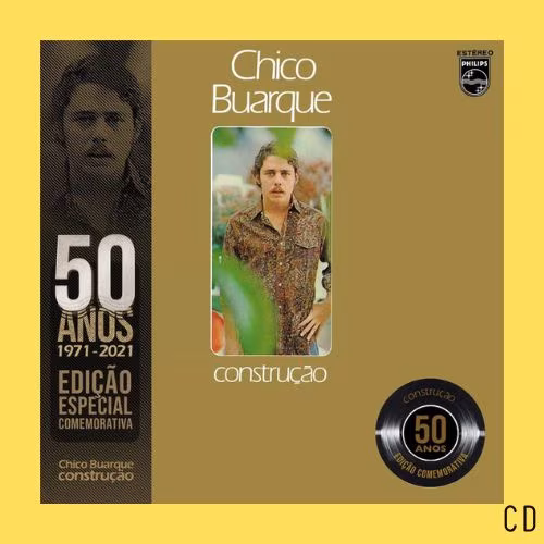 CD Construção Chico Buarque - Construção (CD - Edição Comemorativa 50 anos) - Imagem 1