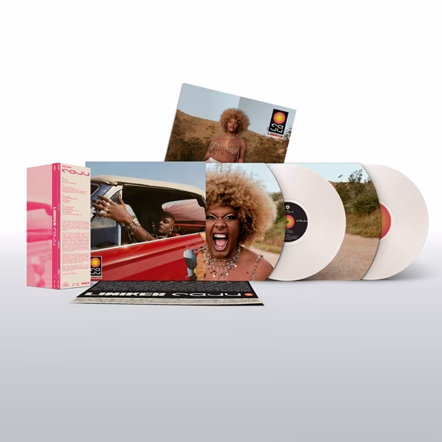 Capa+discos Liniker – Caju (LP Duplo - Branco) - Imagem 1