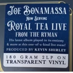 Joe Bonamassa - Now Serving: Royal Tea Live From The Ryman (Transparent Vinyl) - Imagem 4