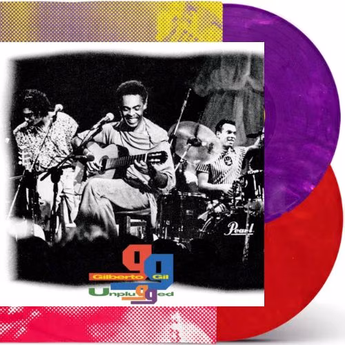 capa+discos Gilberto Gil - Unplugged (LP Duplo - Vermelho e Roxo) - Imagem 1