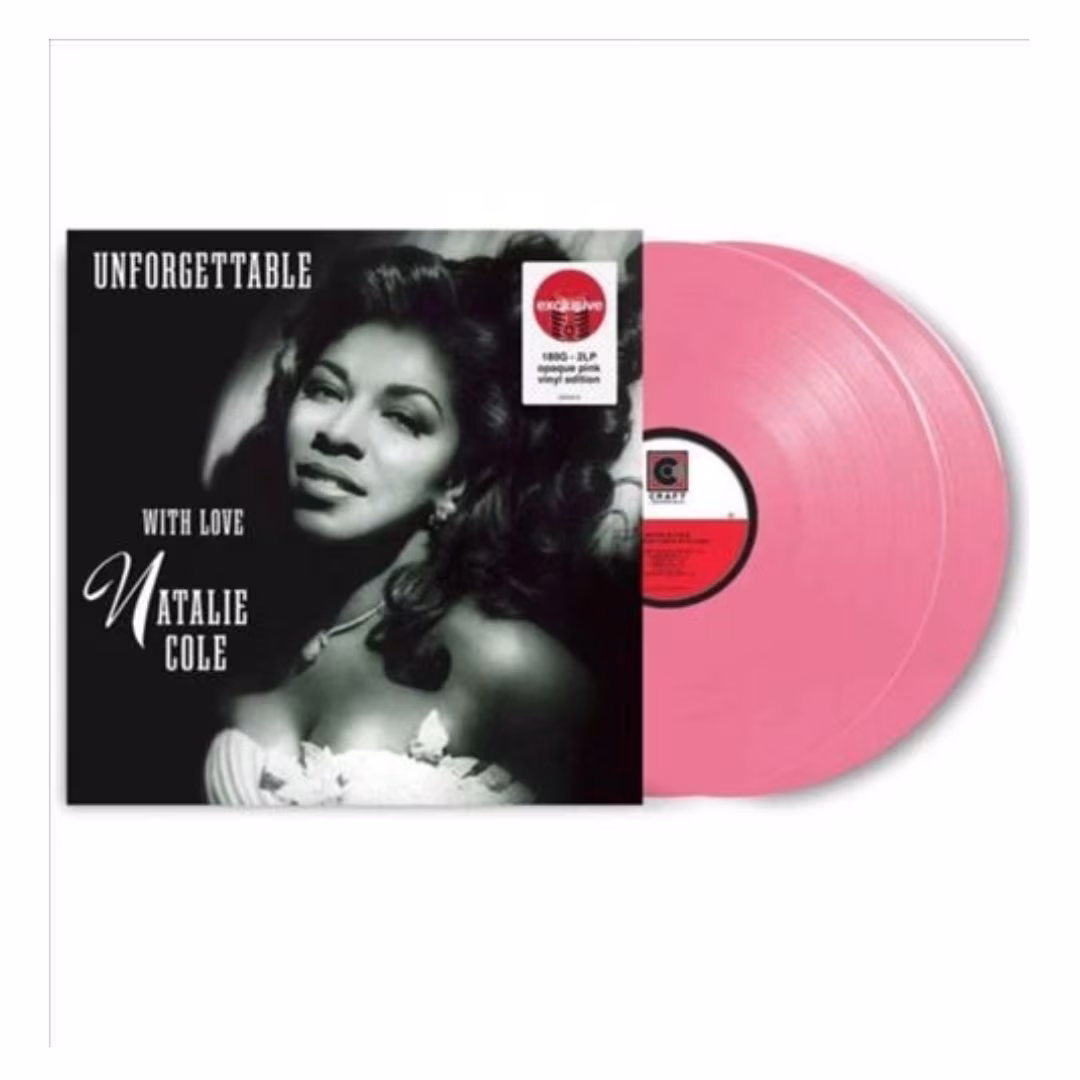 CAPA Natalie Cole – Unforgettable With Love (Opaque Pink Vinyl) - Imagem 1