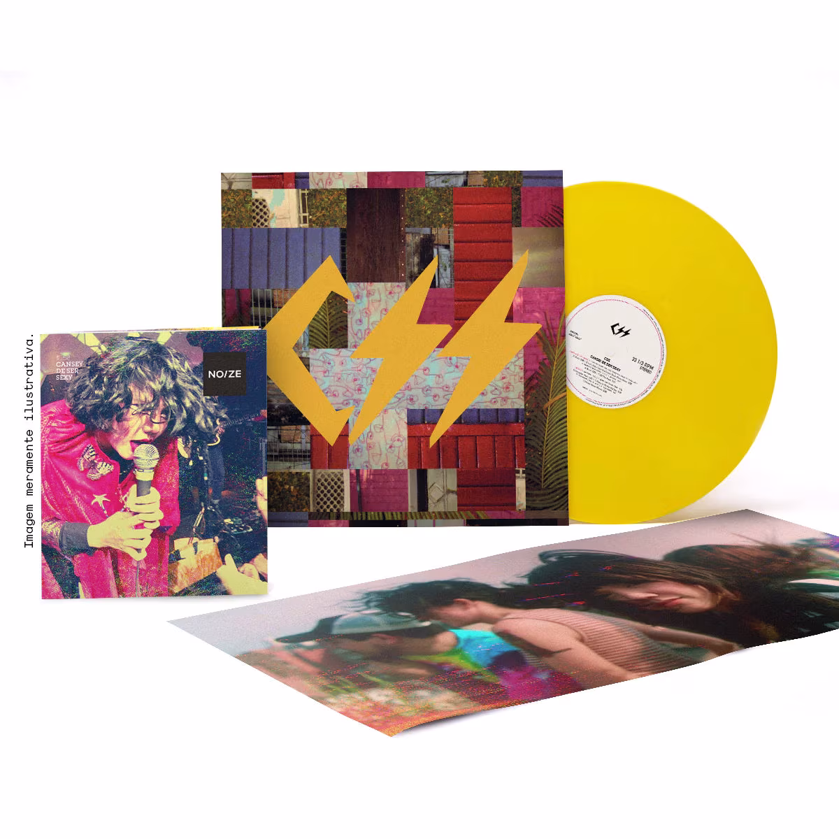 Capa Cansei de Ser Sexy - 2005 (Disco Amarelo - Noize) - Imagem 1