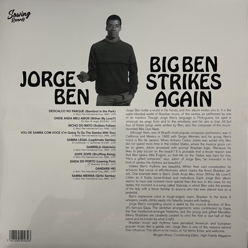 Jorge Ben - Big Ben Strikes Again (Clear Vinyl) - Imagem 2