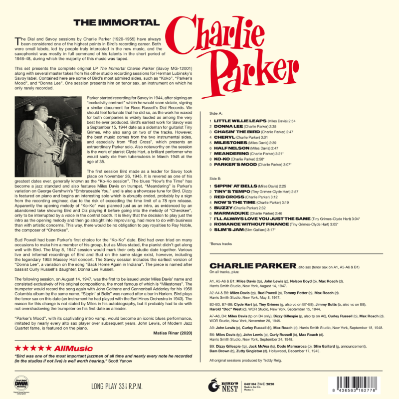Charlie Parker – The Immortal (Green Vinyl) - Imagem 3