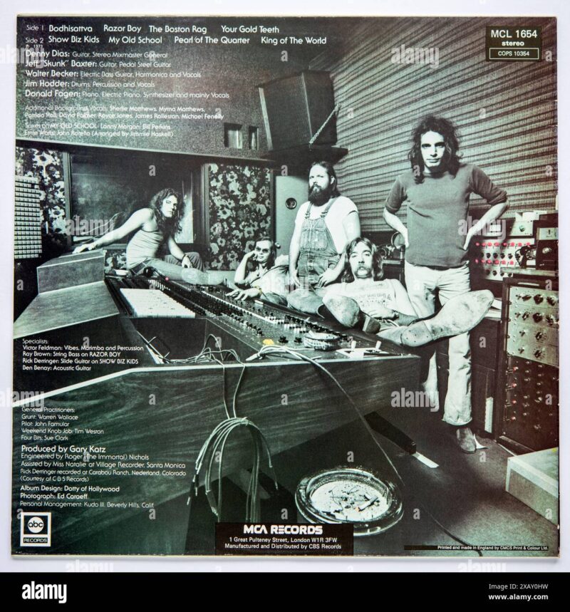 back cover of countdown to ecstasy the second studio album by american band steely dan which was released in 1973 2XAY0HW