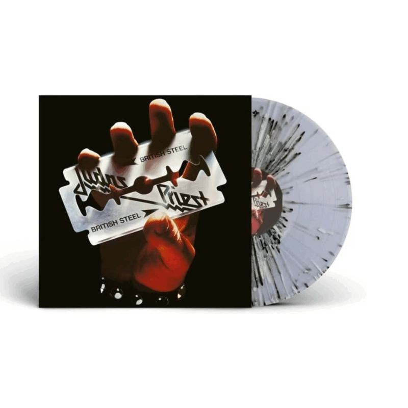 Judas Priest – British Steel (Black & White Splatter Vinyl) - Imagem 1