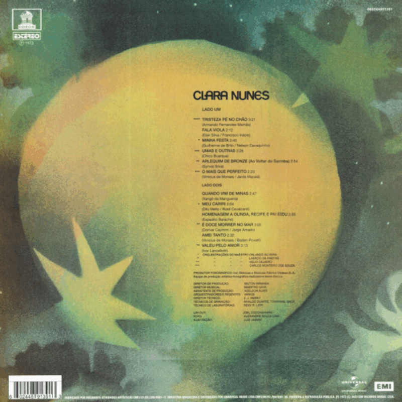 Clara Nunes – Clara Nunes 1973 (Disco Amarelo) - Imagem 3