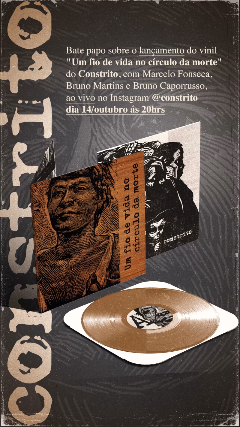 Constrito – Um Fio de Vida no Círculo da Morte (Disco Marrom Chocolate) - Imagem 3