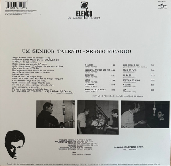 Sergio Ricardo – Um Sr. Talento - Mundo Vinyl
