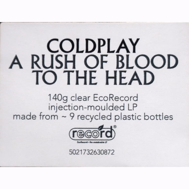 Coldplay – A Rush Of Blood To The Head (Clear EcoRecord Vinyl) - Imagem 3