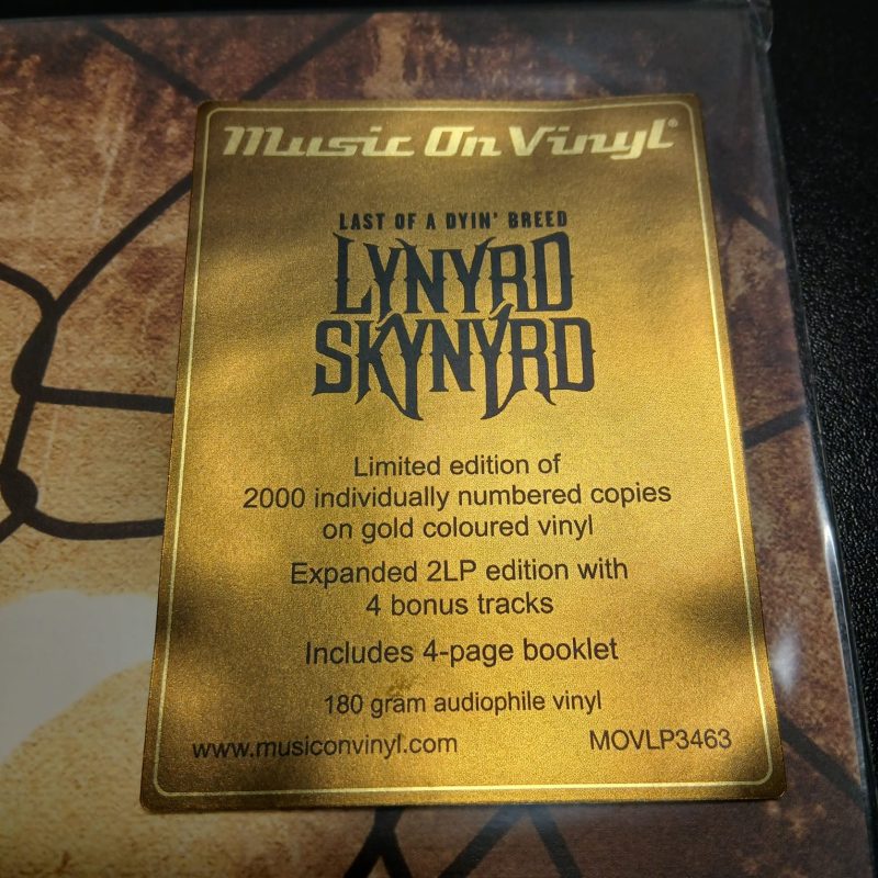 Lynyrd Skynyrd - Last Of A Dyin' Breed (Gold Vinyl) - Imagem 2