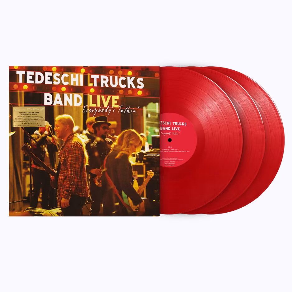 caoa com selo tede Tedeschi Trucks Band – Everybody’s Talkin’ (3 LP's Limited Edition, Red Vinyl) - Imagem 1