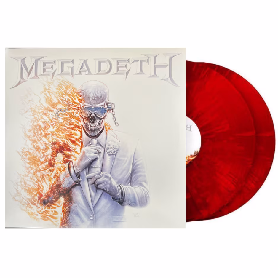 capa mega vermelho Megadeth – Megadeth (2 LP's Crystal Red Organza Vinyl) - Imagem 1