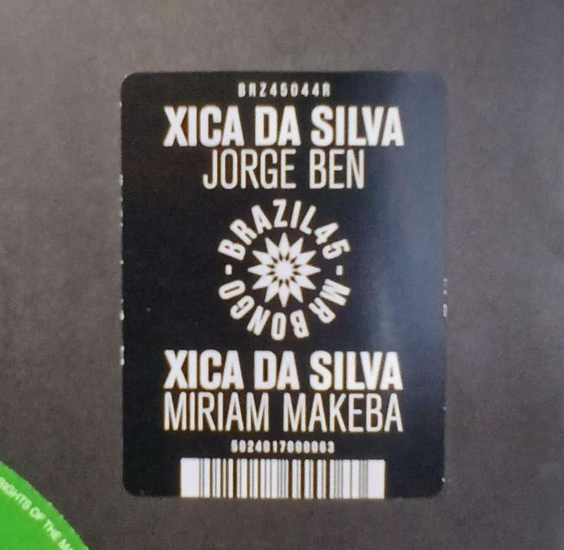 Jorge Ben / Miriam Makeba – Xica Da Silva (Compacto 7")