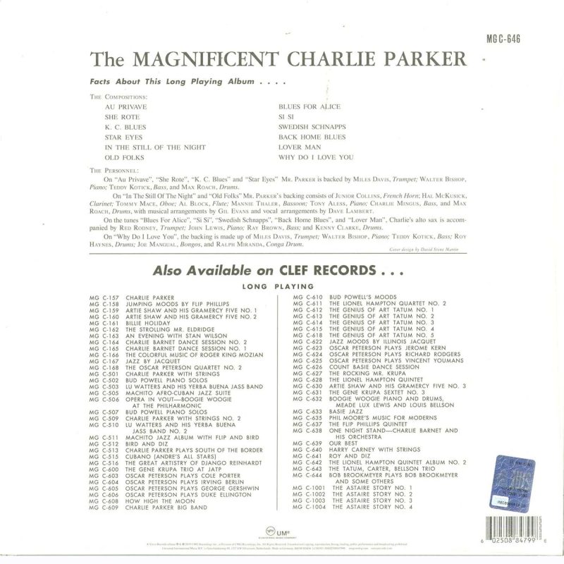 Charlie Parker – The Magnificent Charlie Parker
