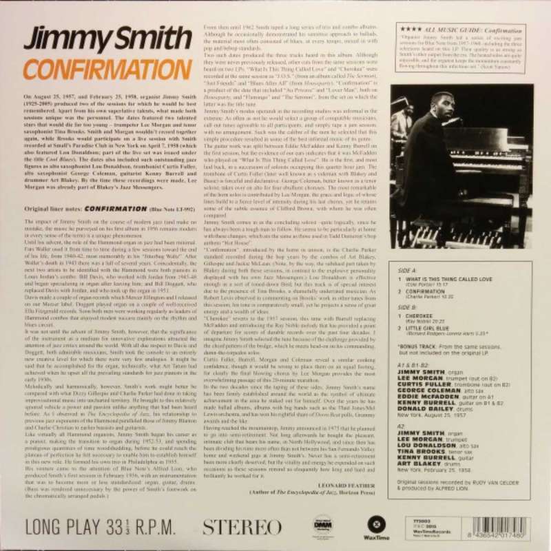 Jimmy Smith – Confirmation