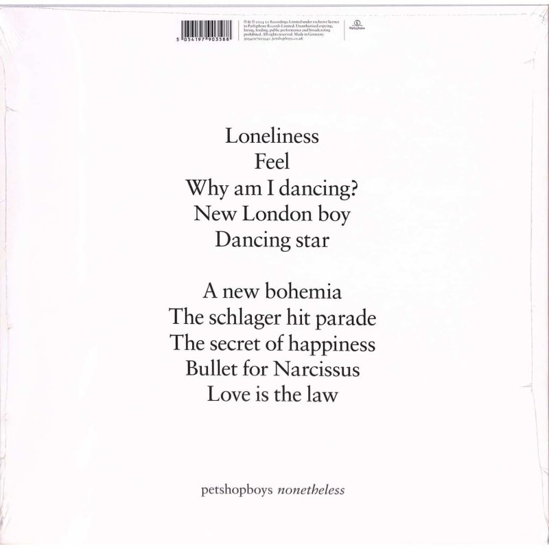 Pet Shop Boys – Nonetheless (Grey Vinyl)