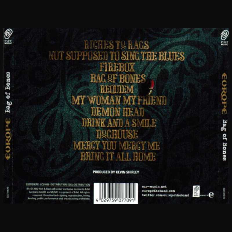 Europe – Bag Of Bones (CD)