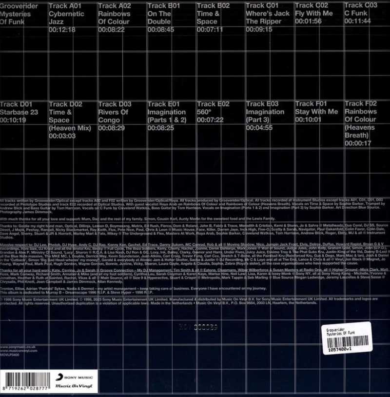 Grooverider - Mysteries of Funk (3-LP Silver Vinyl)