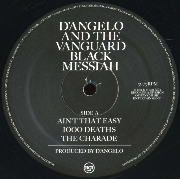 D'Angelo And The Vanguard – Black Messiah - Mundo Vinyl